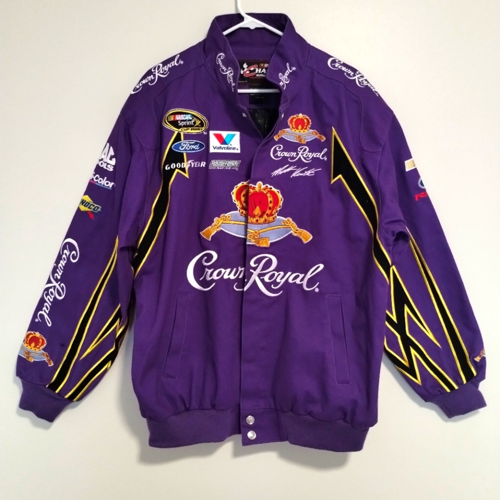 CHASE AUTHENTICS CAR 17 KENSETH  CROWN ROYAL BOMBER STYLE PIT CREW JACKET SIZE L